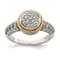 Rhodium Over Sterling Silver with 14K Accent Polished Diamond Ring