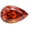 Reddish-Orange Sapphire Loose Gemstone Unheated 13.5x8.5mm Pear Shape 5.61ct