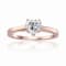 Heart Shape Moissanite 14K Rose Gold Over Sterling Silver Solitaire
Ring, 0.80ct