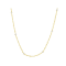 10K Yellow Gold with 10K White Gold Accents Station Ball Singapore Necklace