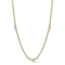 Rachel Zoe CZ Graduated Tennis Necklace in 14K Gold Over Brass