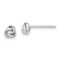 Rhodium Over 14k White Gold 4.5mm Polished Love Knot Stud Earrings