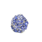 Rhodium Over Sterling Silver Mixed Shape Tanzanite and White Zircon Ring 9.17ctw