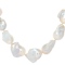 Baroque Freshwater Pearl Strand Necklace In Sterling Silver