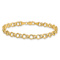 10k Yellow Gold 6mm Double Link Charm Bracelet