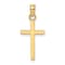 14k Yellow Gold Polished Small Cross Charm