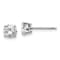 Certified White Lab-Grown Diamond G-H SI 14k White Gold 4-Prong Stud
Earrings 1.00ctw