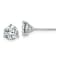 Rhodium Over 14K White Gold 1.5ct. 6.0mm Round J-K Color Moissanite Earrings