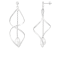 8-9mm White Cultured Freshwater Pearl Rhodium Over Sterling Silver Earrings