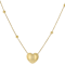 Puffy Heart Necklace In 10K Gold