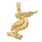 14k Yellow Gold 3D Textured Pelican Pendant