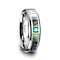 MAUI Tungsten Wedding Band with Mother of Pearl Inlay 6mm