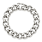 Stainless Steel 14mm Polished Curb Link Bracelet