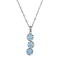 Lab Created Blue Spinel Platinum Over Sterling Silver March Birthstone
Pendant 3.61ctw