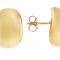 Pebble Button Earrings In 18K Gold Over Bronze