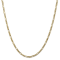 14K Yellow Gold 3mm Flat Figaro Chain Necklace