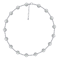 White Cubic Zirconia Platinum Over Sterling Silver Bracelet 6.50ctw