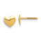 14k Yellow Gold Children's Heart Stud Earrings