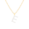 Letter E Initial Cultured Freshwater Pearl 18K Gold Over Sterling Silver
Pendant With  18" Chain