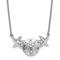 Rhodium Over Sterling Silver Sand Dollar and Starfish 16.5 Inch with 2
Inch Extension Necklace