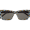 Saint Laurent Violet and Brown Print Frames / Gray Lenses Sunglasses