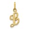 10k Yellow Gold initial L Charm