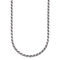 Sterling Silver Antiqued and Satin 2.5mm Twisted Box 16 inch Chain