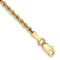 10k Yellow Gold 2.25mm Rope Link Bracelet