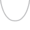 White Cubic Zirconia Platinum Over Sterling Silver Tennis Necklace 31.25ctw