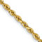 14k Yellow Gold 2.25mm Solid Diamond-Cut Quadruple Rope 28 Inch Chain