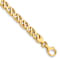 10k Yellow Gold 6.1mm Hand-polished Fancy Link Bracelet
