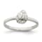 Rhodium Over Sterling Silver Polished Ladybug Children's Ring