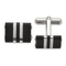 Stainless Steel Brushed and Polished Black IP-plated Cuff Links