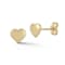 Bellissima Gold 14K Yellow Gold Puffed Dainty Heart Studs