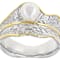 Freshwater Pearl Nature Inspired Two-Tone Ring