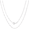 925 Sterling Silver 1mm Singapore Chain Necklace- 24