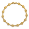 14k Yellow Gold Textured Conch Shell Bracelet