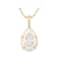 Pear Shape Moissanite Solitaire Pendant In 14K Yellow Gold Over Sterling
Silver 2.10ctw Diamond Equivalent Weight