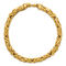 14K Yellow Gold 13.3mm Byzantine 8 Inch Bracelet