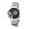 Charles Hubert Men's Stainless Steel 44mm Dual Time Watch