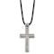 Men's Cross Pendant With Chain In Titanium
