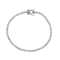 Aquamarine Tennis Bracelet In Sterling Silver 4.62ctw