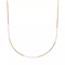 Tri-Tone Sterling Silver Box Chain Necklace-18"