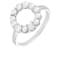 White Cultured Freshwater Pearl Rhodium Over Silver Ring