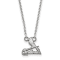 Rhodium Over Sterling Silver MLB LogoArt St. Louis Cardinals Pendant Necklace