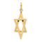 14k Yellow Gold Elongated Star of David Pendant