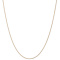 14k Yellow Gold 1mm Solid Polished Wheat Chain 22 inches