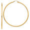 14k Yellow Gold 2 3/4" Polished Tube Hoop Earrings