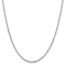 14K White Gold 2.0mm Singapore Chain Necklace