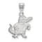 Rhodium Over Sterling Silver LogoArt University of Florida Medium Pendant